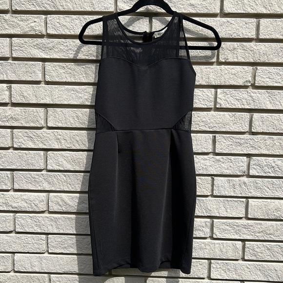 Monteau Mesh Panel Sleeveless Dress Sz M - Picture 1 of 10